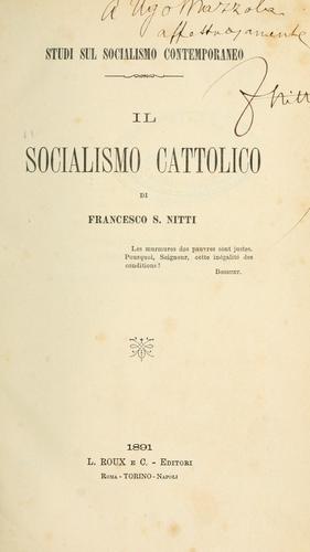Cover for Il socialismo cattolico