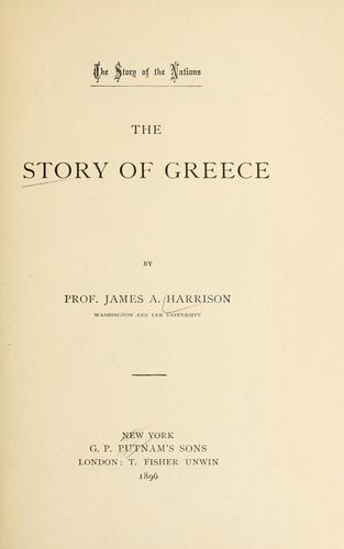 Cover for story of Greece