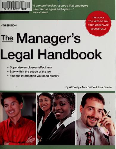 Cover for The Manager's Legal Handbook