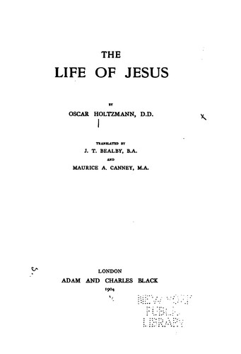 Cover for The life of Jesus