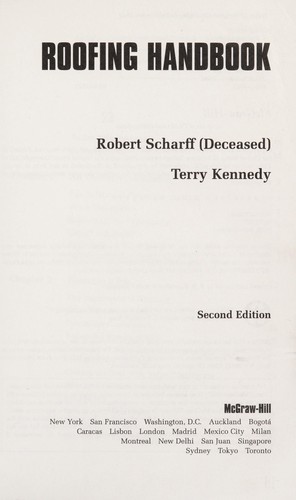 Cover for Roofing handbook