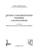 Cover for Studia z dialektologii polskiej i słowiańskiej