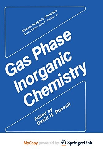 Cover for Gas Phase Inorganic Chemistry