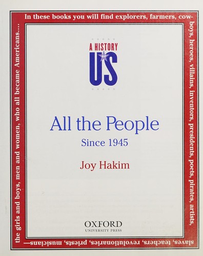 Cover for History of US : All the People Bk. 10