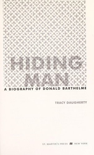 Cover for Hiding man