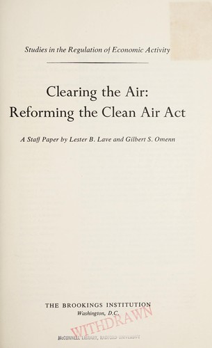 Cover for Clearing the air