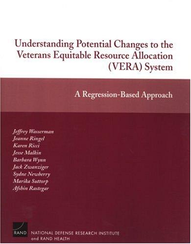 Cover for Understanding Potential Changes to the Veterans Equitable Resource Allocation System