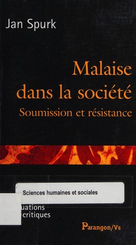 Cover for Malaise dans la société
