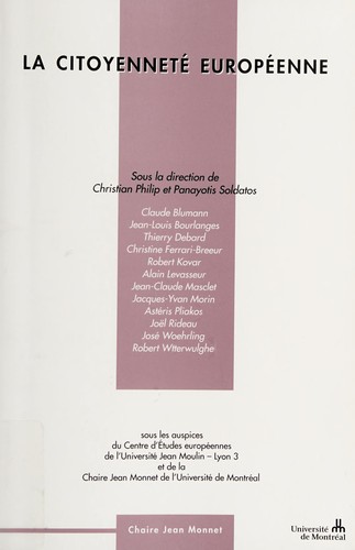 Cover for La citoyenneté européenne
