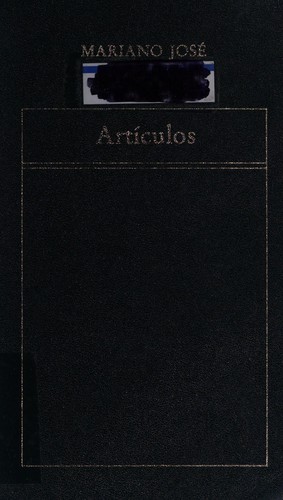 Cover for Artículos