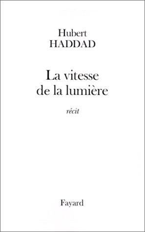 Cover for La vitesse de la lumière