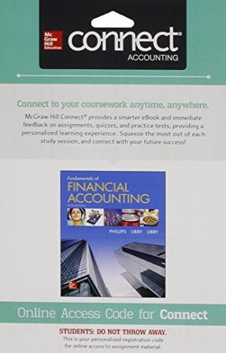 Cover for Connect 1 Semester Access Card for Fundamentals of Financial Accounting