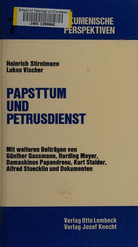 Cover for Papsttum und Petrusdienst