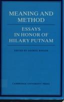 Cover for Meaning and Method