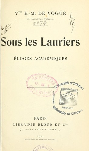 Cover for Sous les lauriers