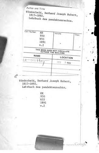 Cover for Lehrbuch des Pandektenrechts