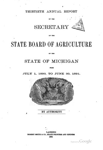 Cover for Report of the Secretary