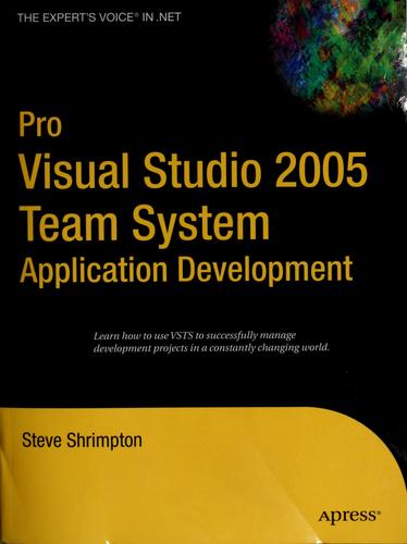 Cover for Pro visual studio 2005 team system application development