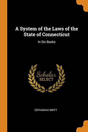 Cover for A System of the Laws of the State of Connecticut