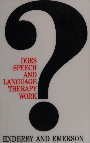 Cover for Does speech and language therapy work?