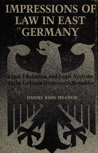 Cover for Impressions of Law in East Germany
