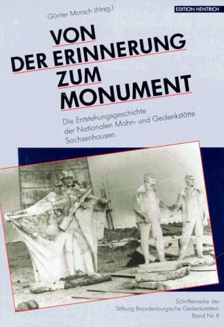 Cover for Von der Erinnerung zum Monument