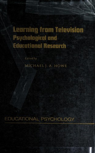 Cover for Learning from television