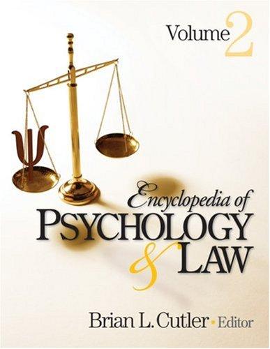 Cover for Encyclopedia of Psychology and Law