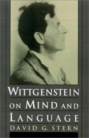 Cover for Wittgenstein on mind and language