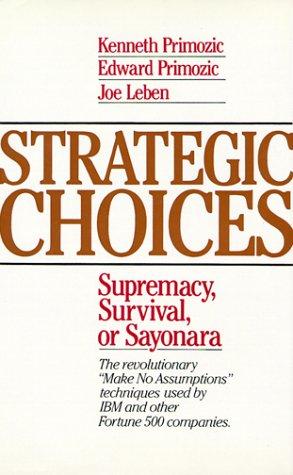 Cover for Strategic Choices