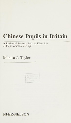 Cover for Chinese pupils in Britain