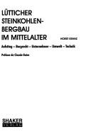 Cover for Lütticher Steinkohlenbergbau im Mittelalter