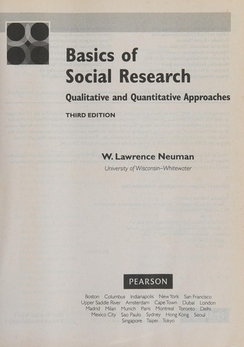 Cover for Basics of social research