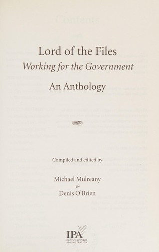 Cover for Lord of the files