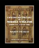 Cover for A Concise Dictionary of Middle English