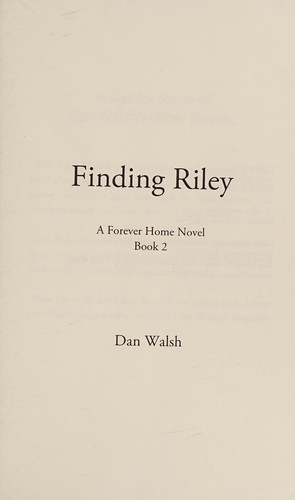Cover for Finding Riley (A Forever Home Novel) (Volume 2)