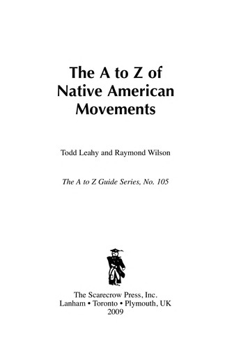 Cover for The A to Z of Native American movements