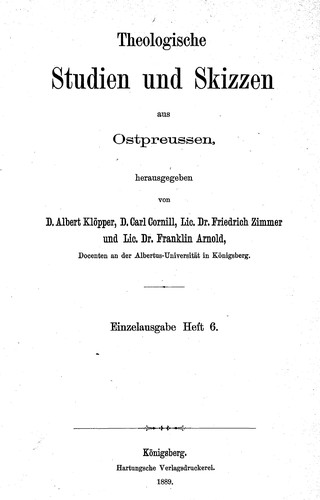 Cover for Die siebzig Jahrwochen Daniels