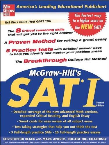 Cover for McGraw-Hill's SAT I, Second edition (McGraw-Hill's SAT I)