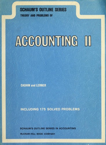 Cover for Schaum's Outline of Theory and Problems of Principles of Accounting (Schaum's Outline)
