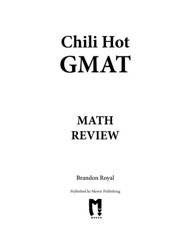 Cover for Chili hot GMAT