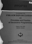 Cover for PPDP '03