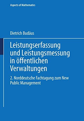 Cover for Leistungserfassung und Leistungsmessung in öffentlichen Verwaltungen