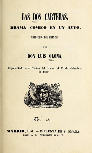 Cover for Las dos carteras
