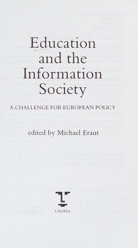 Cover for Education and the Information Society