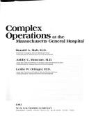Cover for Complex operations at the Massachusetts General Hospital