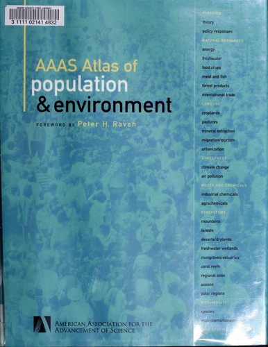 Cover for AAAS atlas of population & environment
