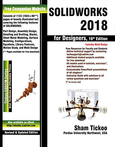 Cover for SOLIDWORKS 2018 for Designers, 16th Edition