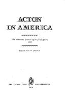 Cover for Acton in America