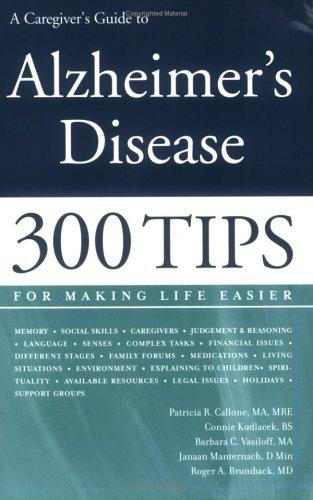 Cover for A Caregiver's Guide to Alzheimer's Disease
